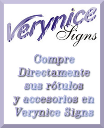 Venta directa Rótulos Verynice signs